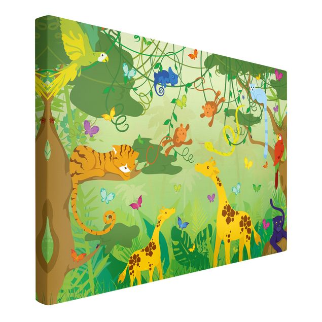 Print on canvas - No.IS87 Jungle Game