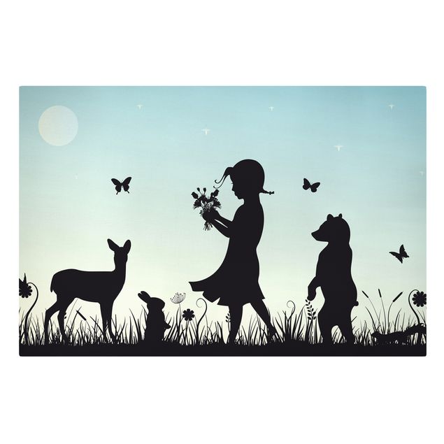 Print on canvas - No.JS79 flower girl