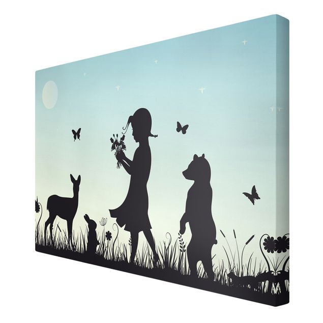 Print on canvas - No.JS79 flower girl
