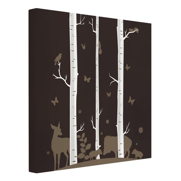 Print on canvas - Birch Forest