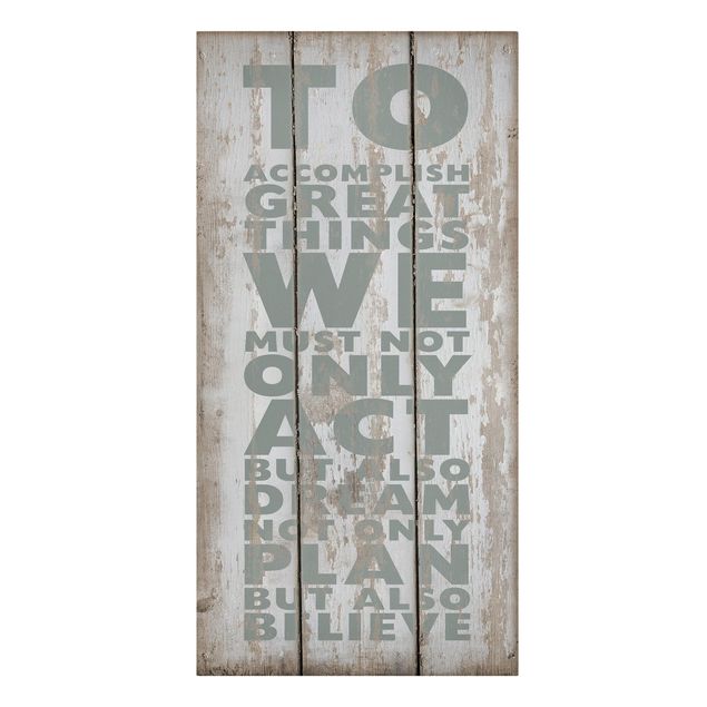 Print on canvas - No.Rs179 Great Things