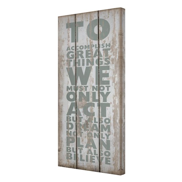 Print on canvas - No.Rs179 Great Things