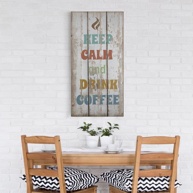 Print on canvas - No.RS184 Drink Coffee