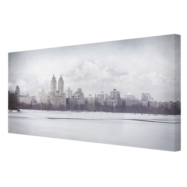 Print on canvas - No.YK2 New York In The Snow