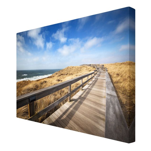 Print on canvas - Stroll At The North Sea