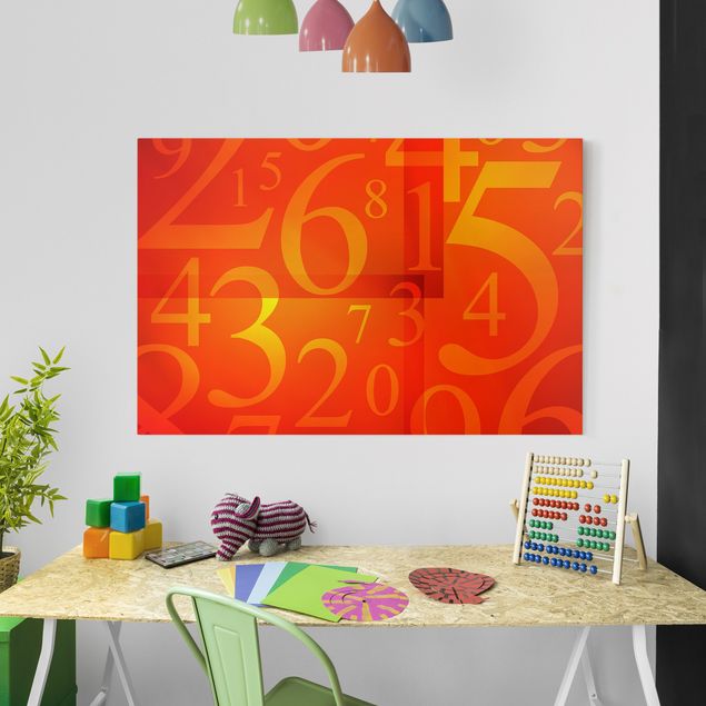 Print on canvas - Many Numbers