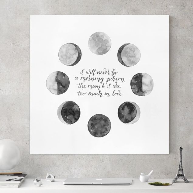 Print on canvas - Ode To The Moon - Love