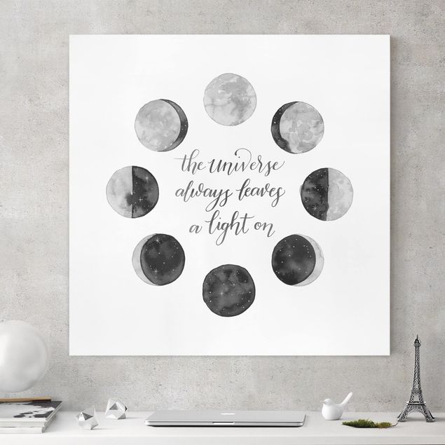 Print on canvas - Ode To The Moon - Universe