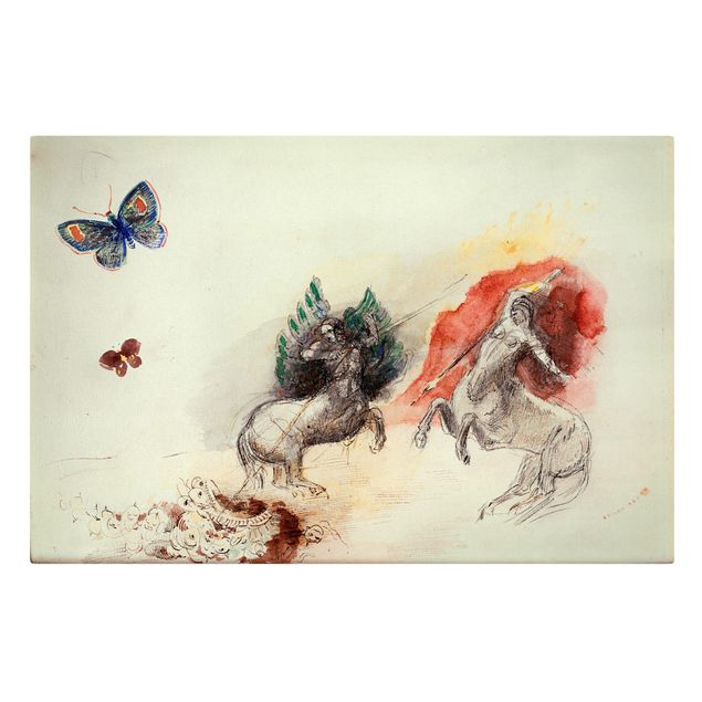 Print on canvas - Odilon Redon - Battle of the Centaurs
