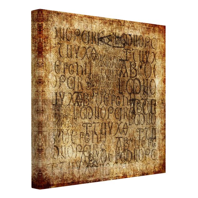 Print on canvas - Old Letters