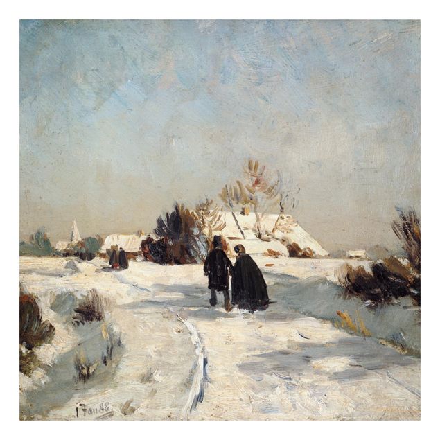 Print on canvas - Otto Modersohn - New Year's Day