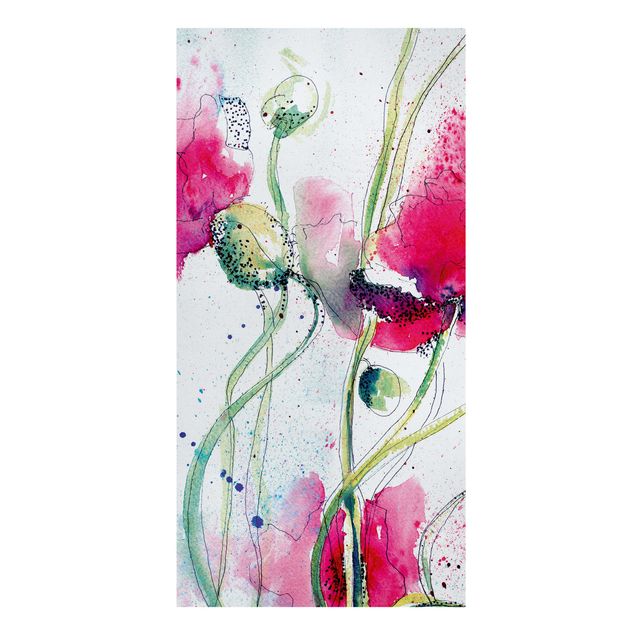 Print on canvas - Painted Poppies