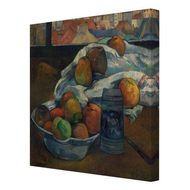 Print on canvas - Paul Gauguin - Fruit Bowl and Pitcher in front of a Window