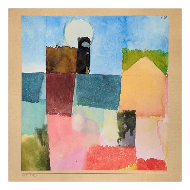 Print on canvas - Paul Klee - Moonrise (St. Germain)