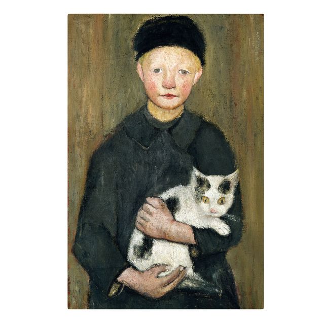 Print on canvas - Paula Modersohn-Becker - Boy with Cat
