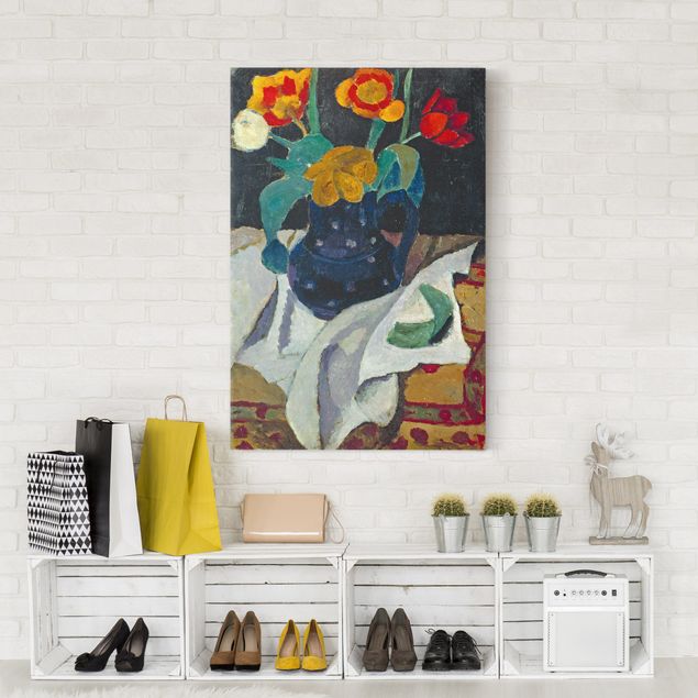 Print on canvas - Paula Modersohn-Becker - Still Life with Tulips