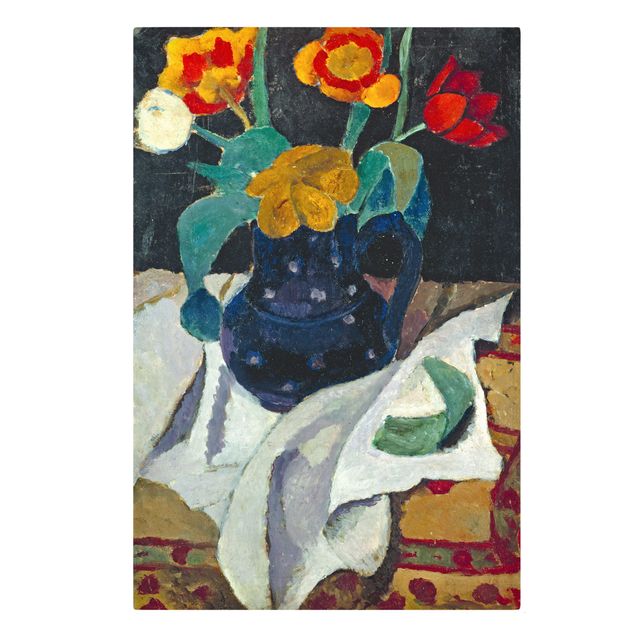 Print on canvas - Paula Modersohn-Becker - Still Life with Tulips