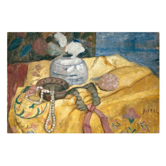 Print on canvas - Paula Modersohn-Becker - Still life with Beaded Necklace