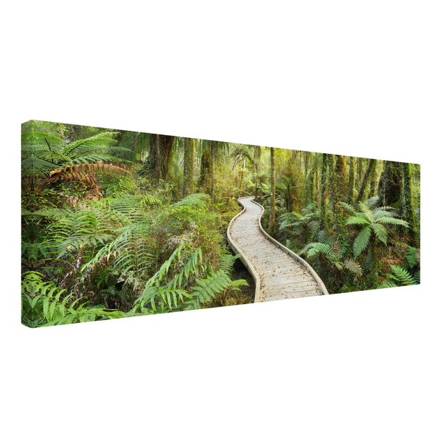 Print on canvas - Path In The Jungle