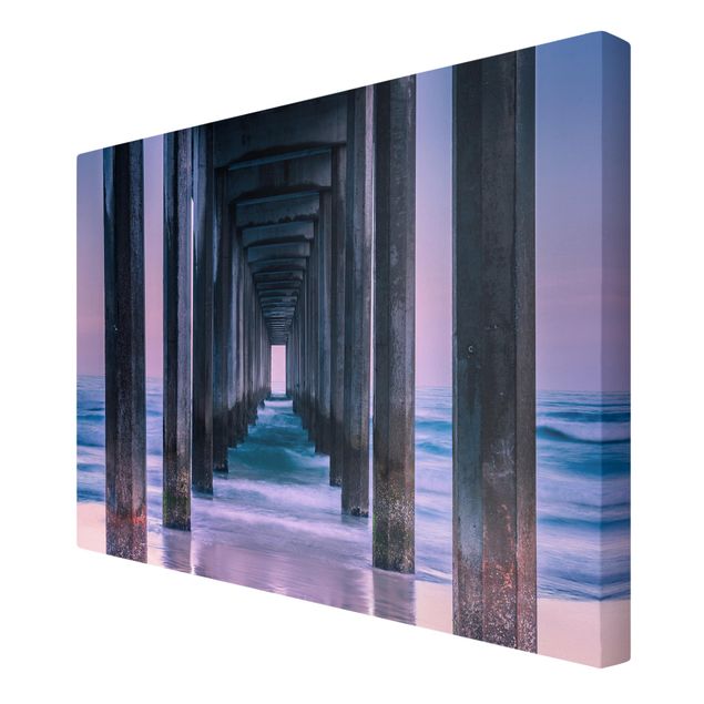 Print on canvas - Pier At Sunset