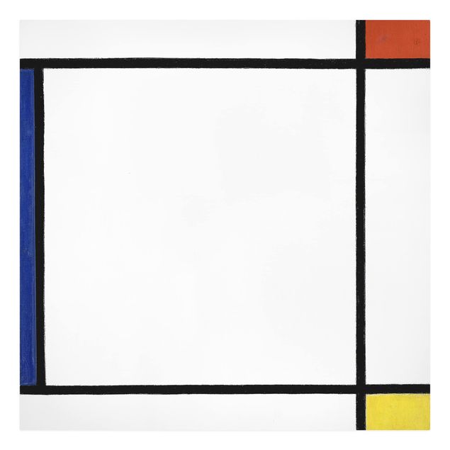 Print on canvas - Piet Mondrian - Composition III with Red, Yellow and Blue
