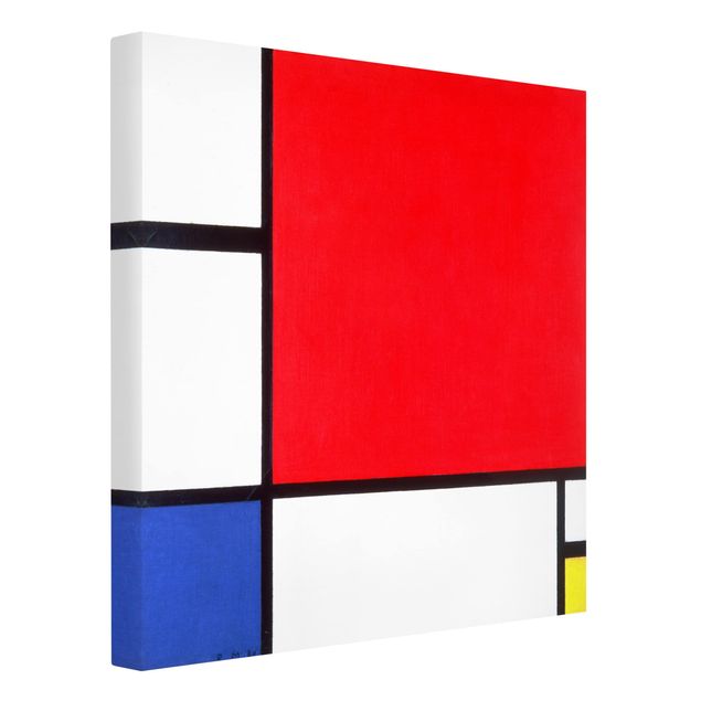 Print on canvas - Piet Mondrian - Composition With Red Blue Yellow