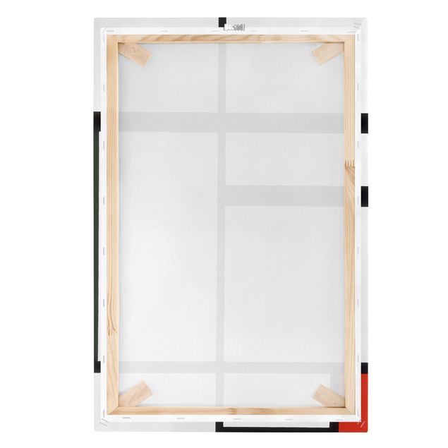 Print on canvas - Piet Mondrian - Composition with Red, Black and White