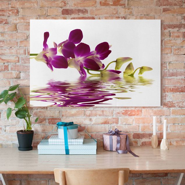 Print on canvas - Pink Orchid Waters