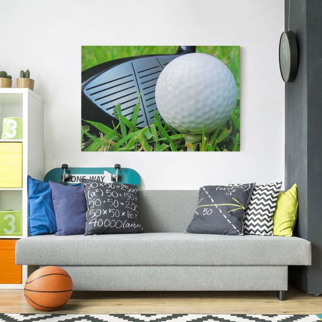 Print on canvas - Playing Golf