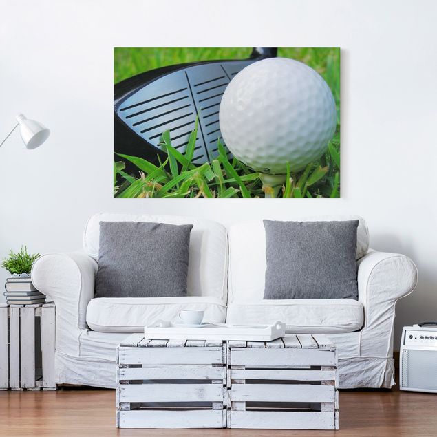 Print on canvas - Playing Golf