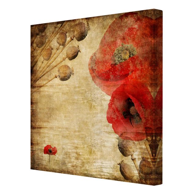 Print on canvas - Poppy Flower
