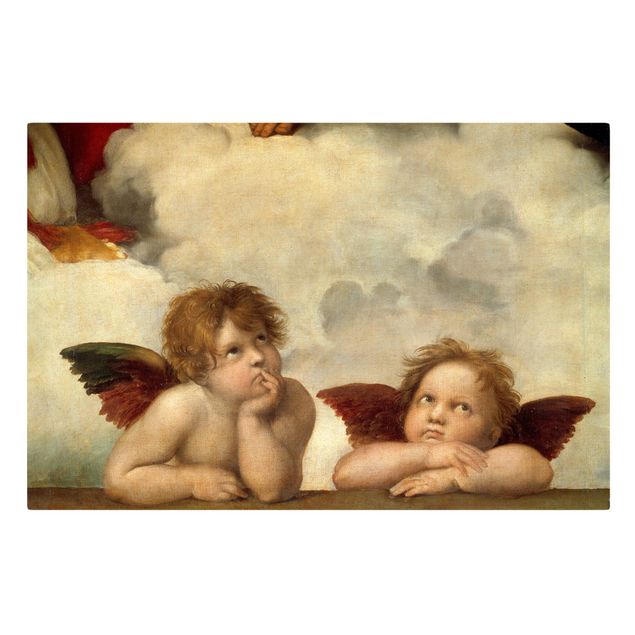 Print on canvas - Raffael - Two Angels. Detail from The Sistine Madonna