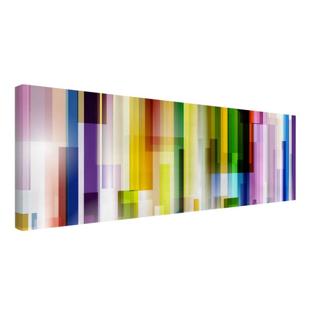 Print on canvas - Rainbow Cubes