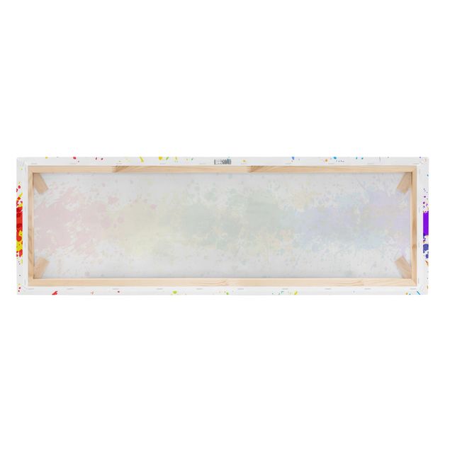 Print on canvas - Rainbow Splatter