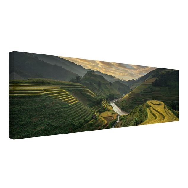 Print on canvas - Rice Plantations In Vietnam