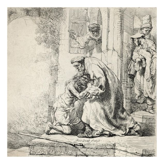 Print on canvas - Rembrandt van Rijn - The Return of the prodigal Son