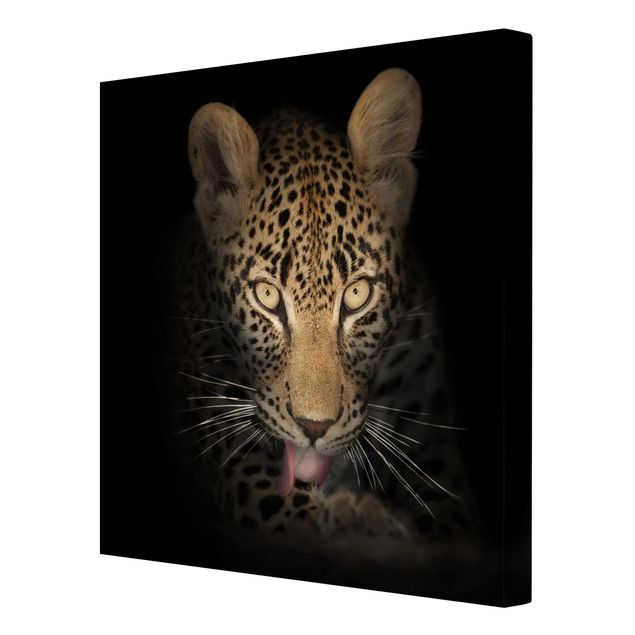 Print on canvas - Resting Leopard