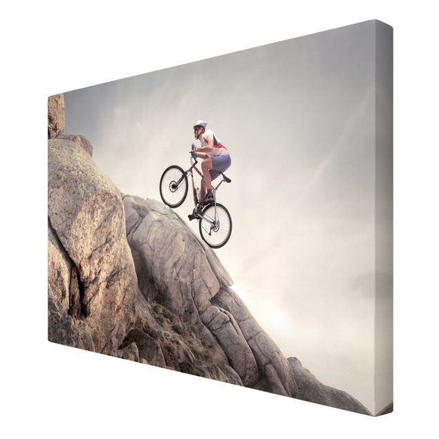 Print on canvas - Riding up that hill