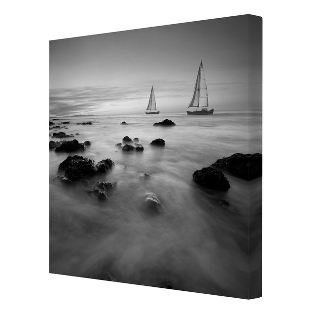Print on canvas - Sailboats In The Ocean II