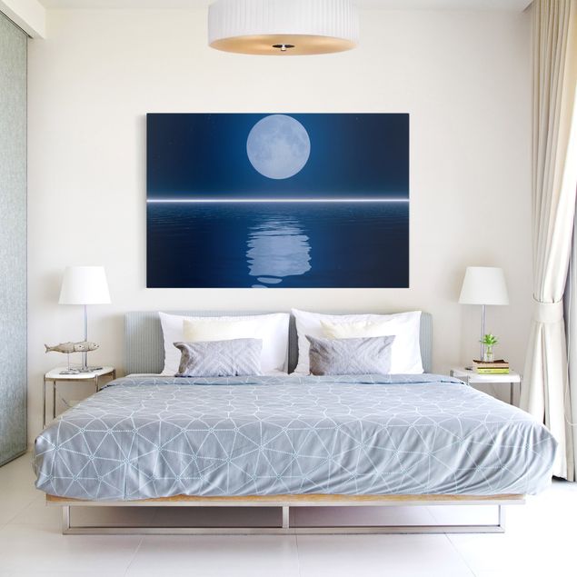 Print on canvas - Silver Moon Rise