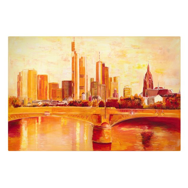 Print on canvas - Skyline Frankfurt