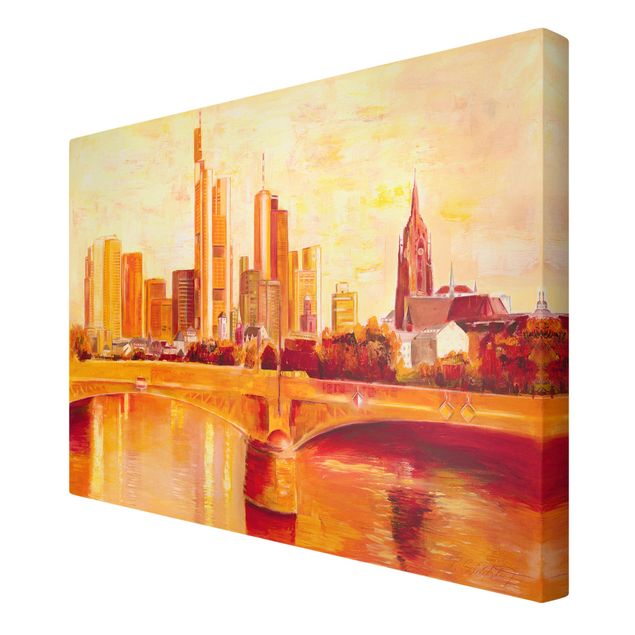 Print on canvas - Skyline Frankfurt