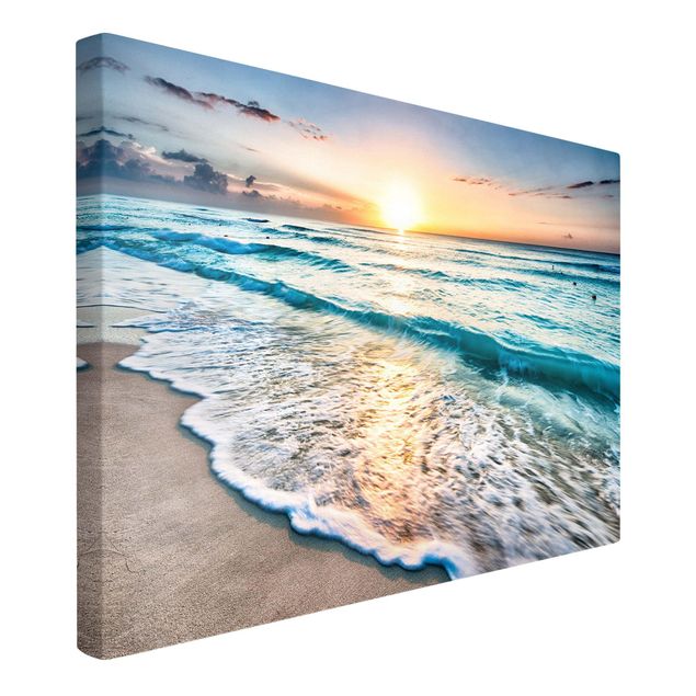 Print on canvas - Sunset At The Beach