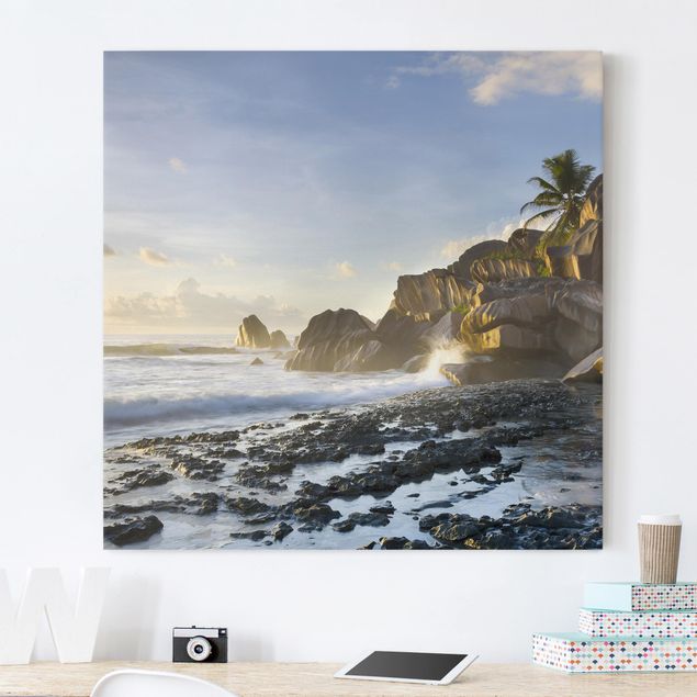 Print on canvas - Sunset On The Island Paradise