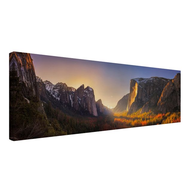 Print on canvas - Sunset in Yosemite