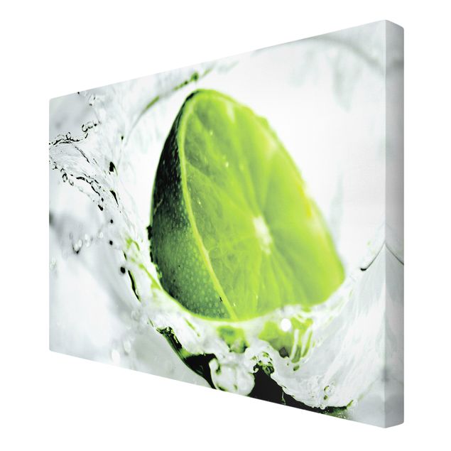 Print on canvas - Splash Lime