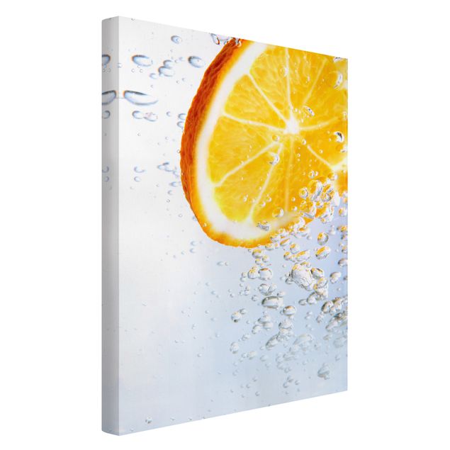 Print on canvas - Splash Orange
