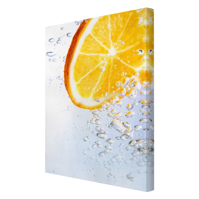 Print on canvas - Splash Orange