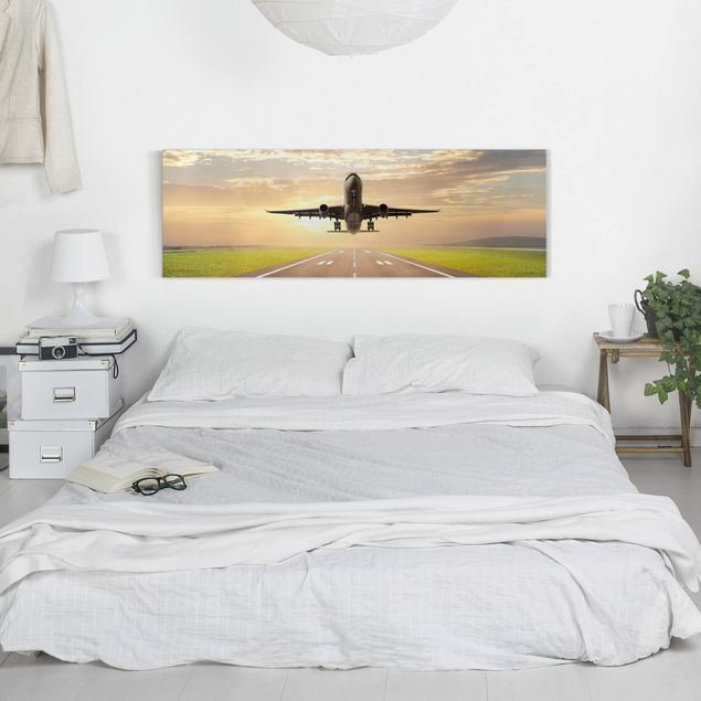 Print on canvas - Airplane Taking Off