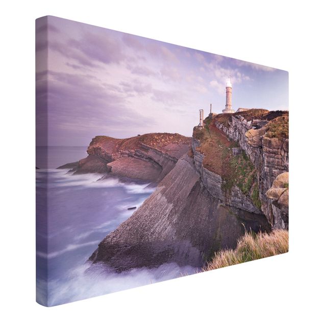 Print on canvas - Cliffs and lighthouse